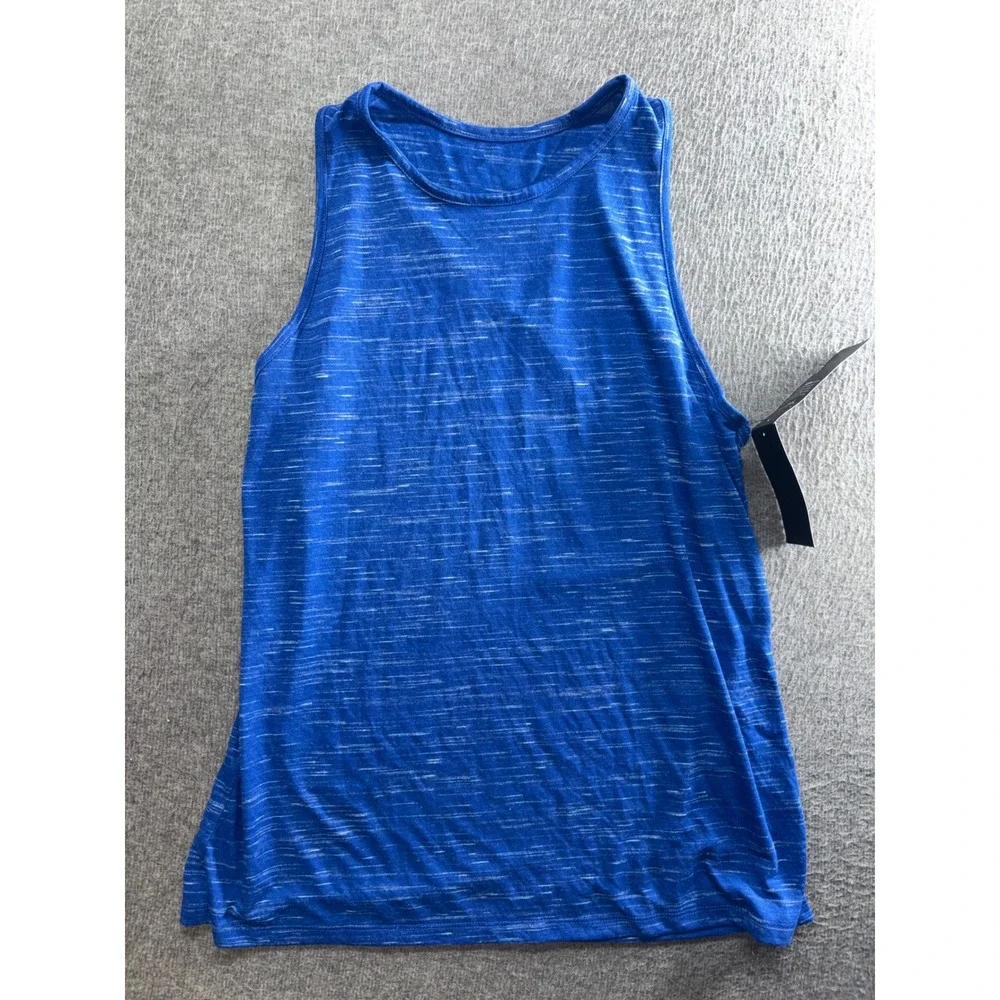 Nike Womens Dry Training Tank Top Blue Space Dye Dri-FIT AQ9854-438 Large